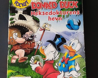 Vintage Norwegian Donald Duck Pocket #215 – The Witch Doctor's Revenge (Heksedoktorens Hevn) - Disney Comic Book