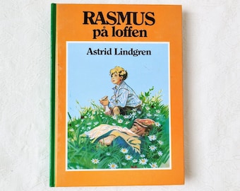 NORWEGIAN Astrid Lindgren Book - Rasmus på loffen - NORSK Children's Illustration Book - Scandinavian Norway  gift