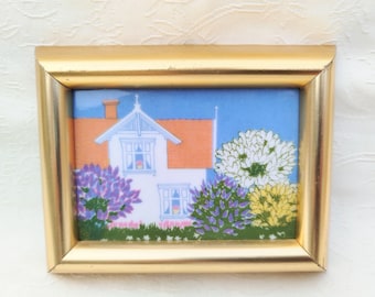 Arte Enmarcado Azulejo Porsgrund Porcelana NoruegaAnne Marie Odegaard Noruega - Azulejo Decorativo