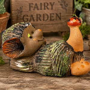 RARE Jetmund Norwegian design  Pottery Figurine -  Ladybug Small Forest TROLL Gnome - 1960s