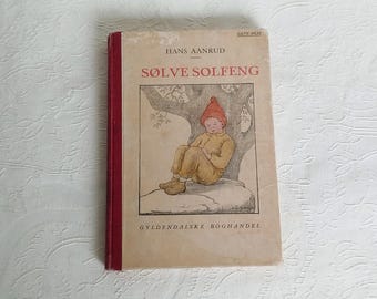 Raro libro antico NORVEGESE del 1918 - Sølve Solfeng di Hans Aanrud – Edizione 1910 – Letteratura classica norvegese