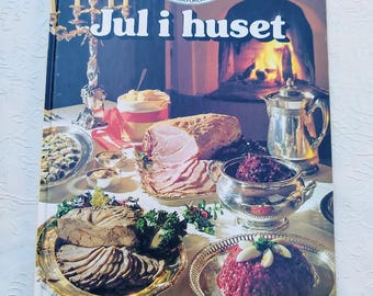 Vtg Norwegian Christmas Book - Jul i huset - Christmas Recipes Cook book - Norway Scandinavian collectible cookbook