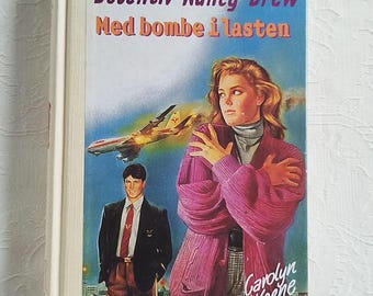 Libro raro noruego de Nancy Drew - Alas del miedo - Carolyn Keene #89 - Noruega