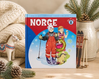 Norwegian book  - An educational Book about Norway and life in Norway - Scandinavian  children picture book - Scandinavian