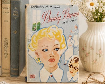 Libro norvegese degli anni '50 Bunty Brown som elev di Barbara M. Wilcox - Narrativa per ragazze scandinave