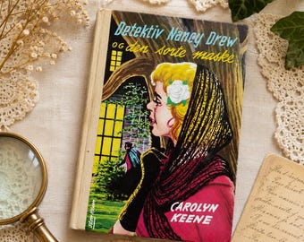 Vtg.  Norwegian Nancy Drew Book - The Mystery at Misty Canyon - Carolyn Keene - Norway