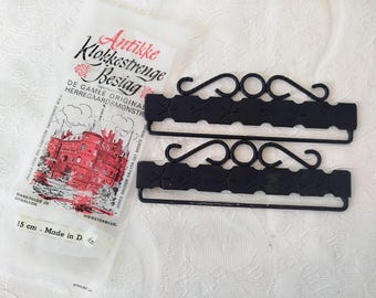 Vintage  Bell pull hangers - Danish Embroidery Tapestry 6" hangers - Norwegian/Swedish hangers - - Needlework Hangers