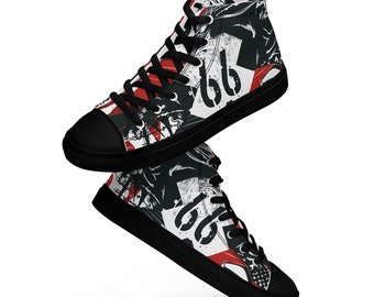 Women’s high top canvas shoes