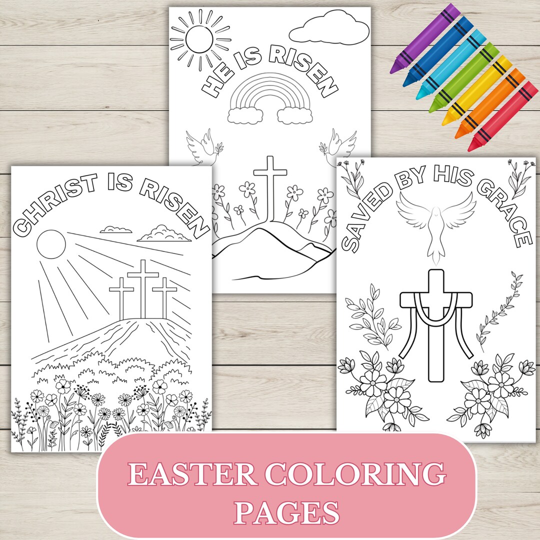 Easter Coloring Pages Religious Christian Catholic Colouring Printables ...