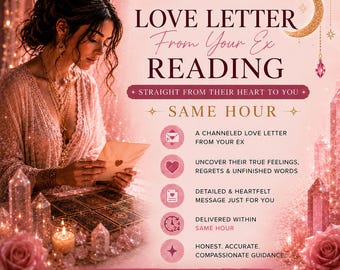 Channeled Love Letter From Ex | Tarot Reading, Reunion & Clarity (PDF Letter) | Same Hour