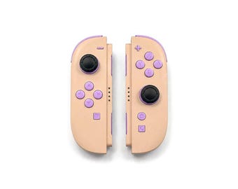 Custom Pink Purple Nintendo Switch 2 Joy-Cons with TMR Drift-Resistant Joysticks, 1-Year Warranty