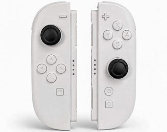 Custom Double White Nintendo Switch 2 Joy-Cons with TMR Drift-Resistant Joysticks, 1-Year Warranty