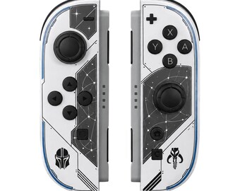Custom Mandolorian Nintendo Switch 2 Joy-Cons with TMR Drift-Resistant Joysticks, 1-Year Warranty