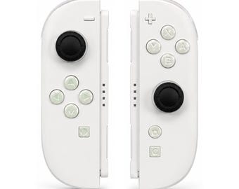 Custom White Pearl Nintendo Switch 2 Joy-Cons with TMR Drift-Resistant Joysticks, 1-Year Warranty