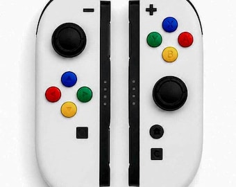 Custom White Retro Nintendo Switch 2 Joy-Cons with TMR Drift-Resistant Joysticks, 1-Year Warranty