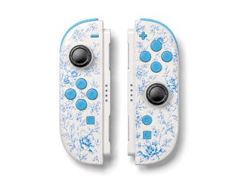 Custom French Toile Nintendo Switch 2 Joy-Cons with TMR Drift-Resistant Joysticks, 1-Year Warranty