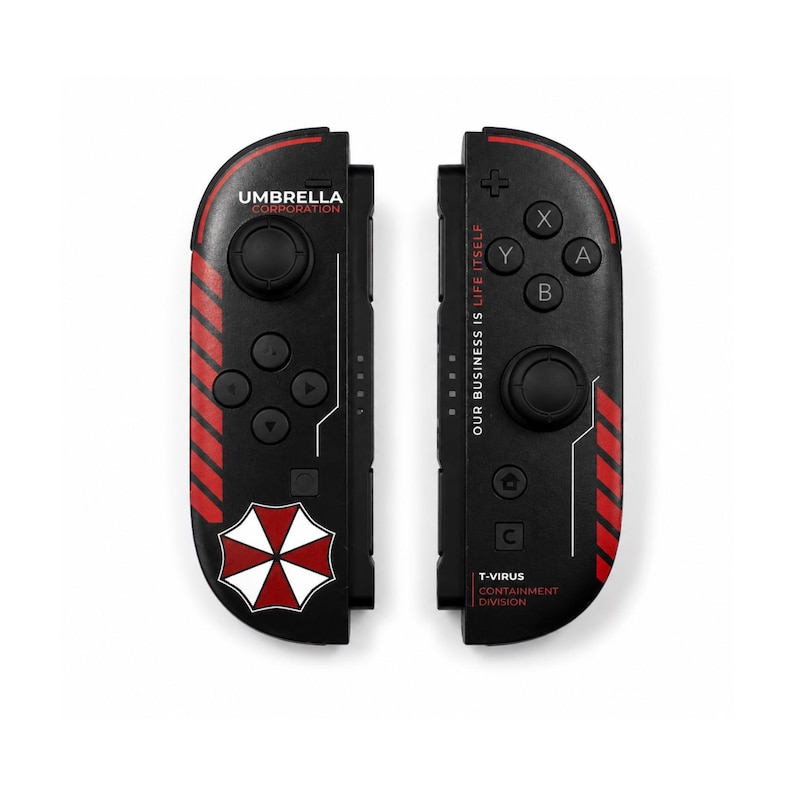 Custom Umbrella Corp Nintendo Switch 2 Joy-Cons with TMR Drift-Resistant Joysticks, 1-Year Warranty image 1