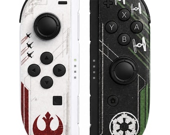 Custom Rebel vs Empire Nintendo Switch 2 Joy-Cons with TMR Drift-Resistant Joysticks, 1-Year Warranty