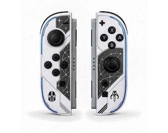 Custom Mandolorian Nintendo Switch 2 Joy-Cons with TMR Drift-Resistant Joysticks, 1-Year Warranty