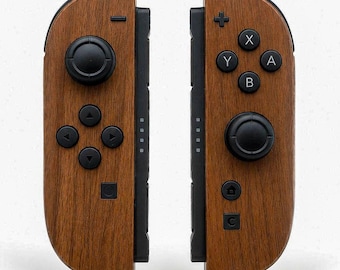Custom Wood Grain Nintendo Switch 2 Joy-Cons with TMR Drift-Resistant Joysticks, 1-Year Warranty
