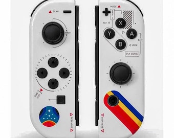 Custom White Space Field JoyCons For Nintendo Switch 1 - TMR Hall Effect Joysticks