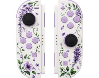 Custom Lavander Nintendo Switch 2 Joy-Cons with TMR Drift-Resistant Joysticks, 1-Year Warranty