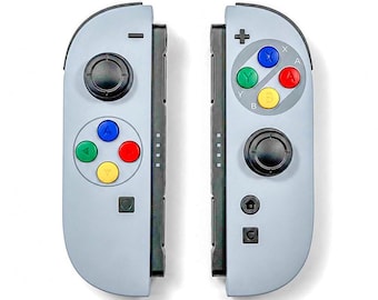 Custom SNES Nintendo Switch 2 Joy-Cons with TMR Drift-Resistant Joysticks, 1-Year Warranty