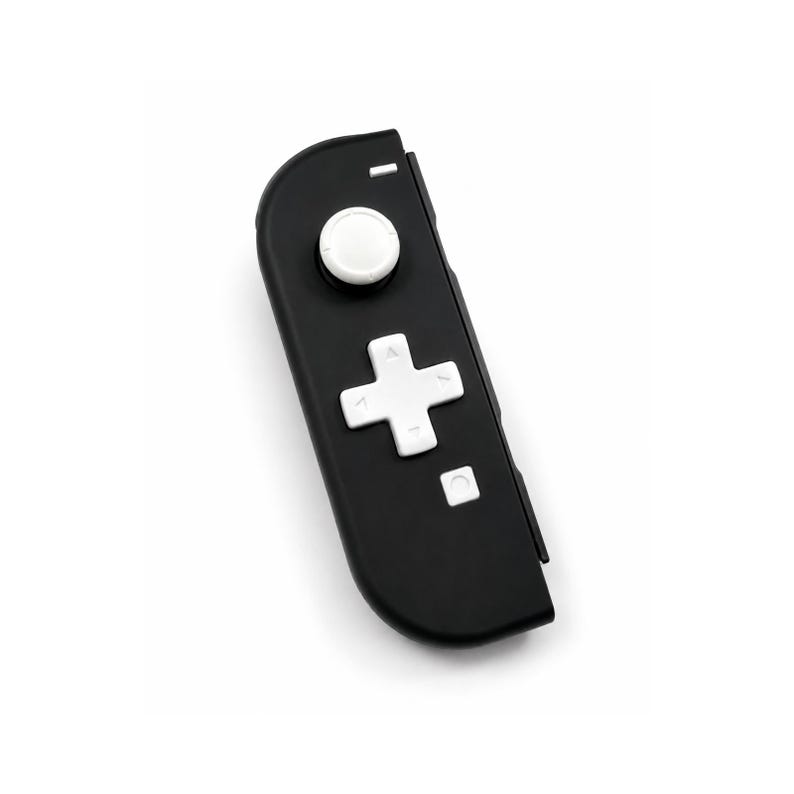 Custom Black White D-Pad JoyCons For Nintendo Switch 1 - TMR Hall Effect Joysticks image 3