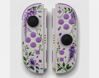Custom Lavander Nintendo Switch 2 Joy-Cons with TMR Drift-Resistant Joysticks, 1-Year Warranty