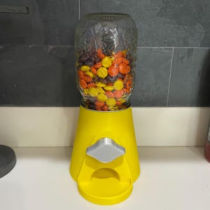 3D printed candy dispenser for mason jar.
