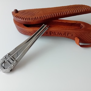 Jaw harp - Borivoj, stainless. Rare collectible item crafted by Romanov. Keys: E1 - A1.