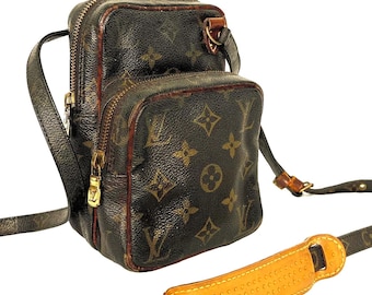 Vintage Louis Vuitton Monogram Amazon Bag From 1984, Authentic Unisex Louis Vuitton Monogram Messenger Bag. Bag Gift for Her