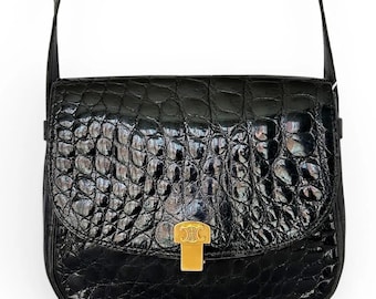 Celine Paris Made in Italy Door Knocker Shoulder Cross Body Clutch