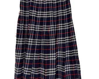 バーバリー ブリット レディース ブルー ノバチェック プリーツ キルト