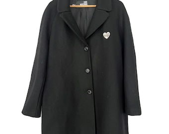 Yves Saint Laurent イヴサンローラン ビンテージ ウールコート イヴ・サンローランのヴィンテージオーバーサイズウールコート、ユニ