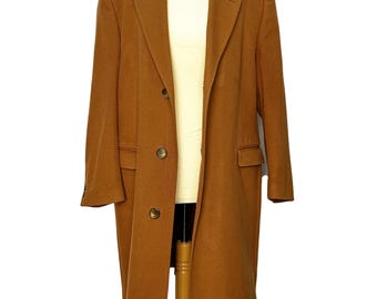 Vintage 90s Yves Saint Laurent Red Wool Trench Coat - Size M - Etsy