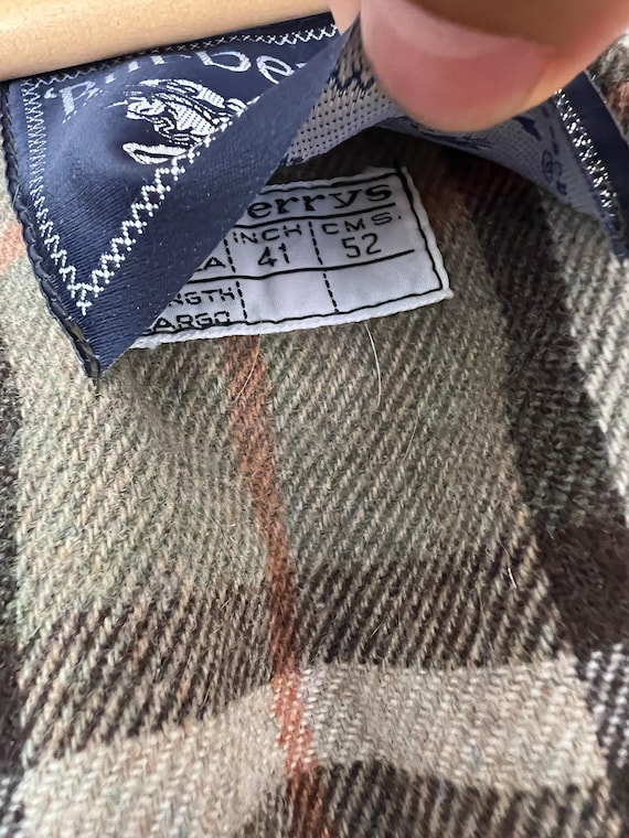 Burberry Vintage Dark Green Wool Harrington Jacket, 90s