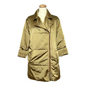 Vintage Burberry waterproof gold jacket. 90s women&#39;s semi-padded jacket. Size M. Burberry Gifts for Her.