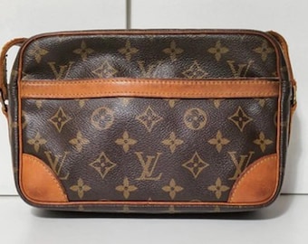 Vintage Louis Vuitton Monogram Trocadero Bag from 1984, Authentic Unisex Louis Vuitton Monogram Messenger Bag. Bag gift for Her.
