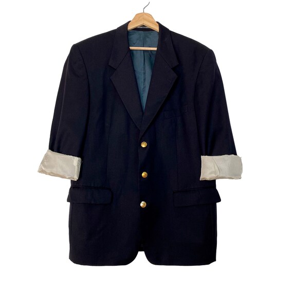 ジャケット SAINT LAURENT DARK BLUE WOOL BLAZER Wool blazer Yves Saint Laurent Navy size Taille Unique UK in