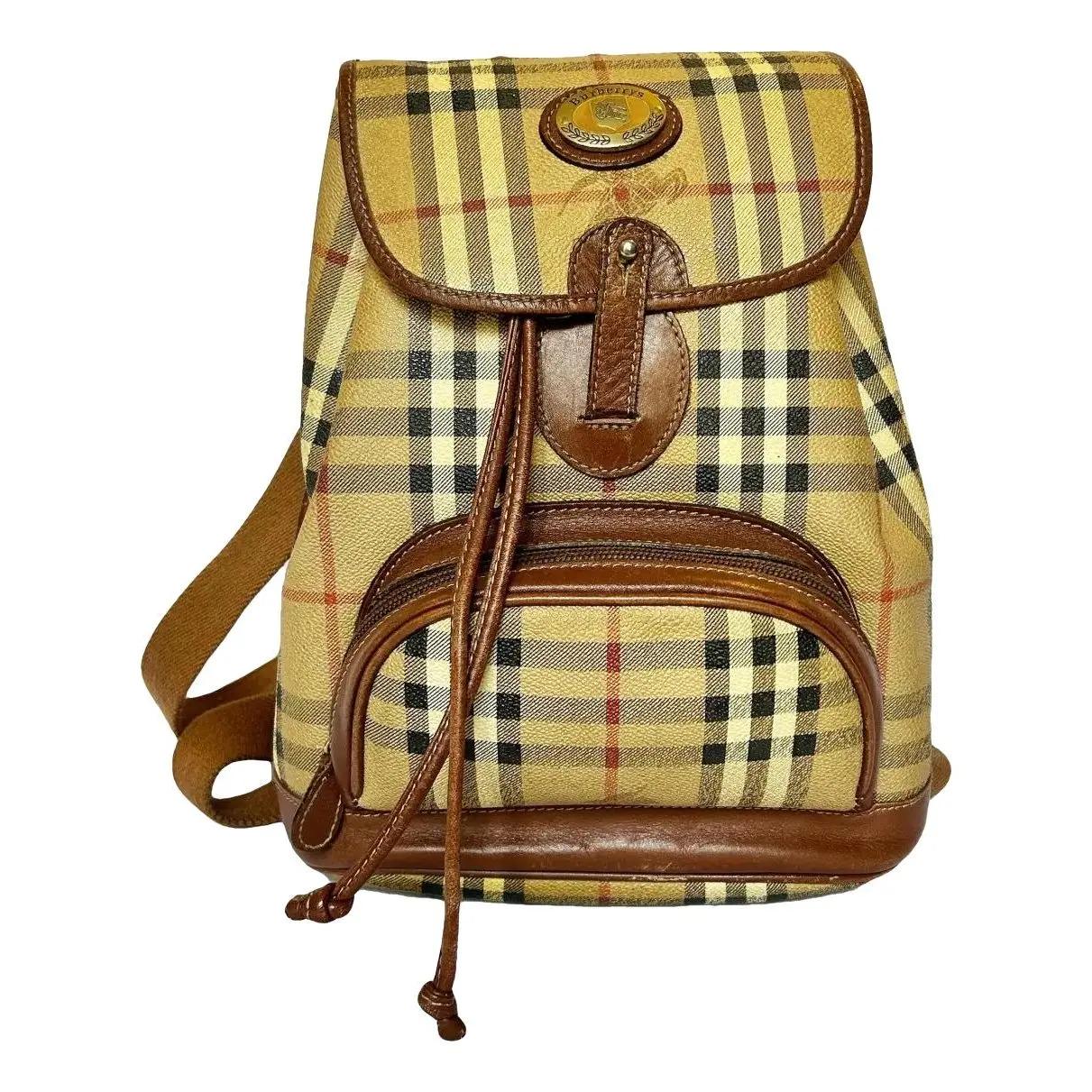 Burberry--Rare, Vintage Nova Check Coated Canvas Backpack Purse Burberry Nylon Vintage Check Medium Rucksack Backpack  main image 2