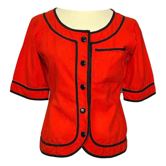 トップス vintage yves saint laurent red blouse Vintage Yves Saint Laurent Tops & Blouses