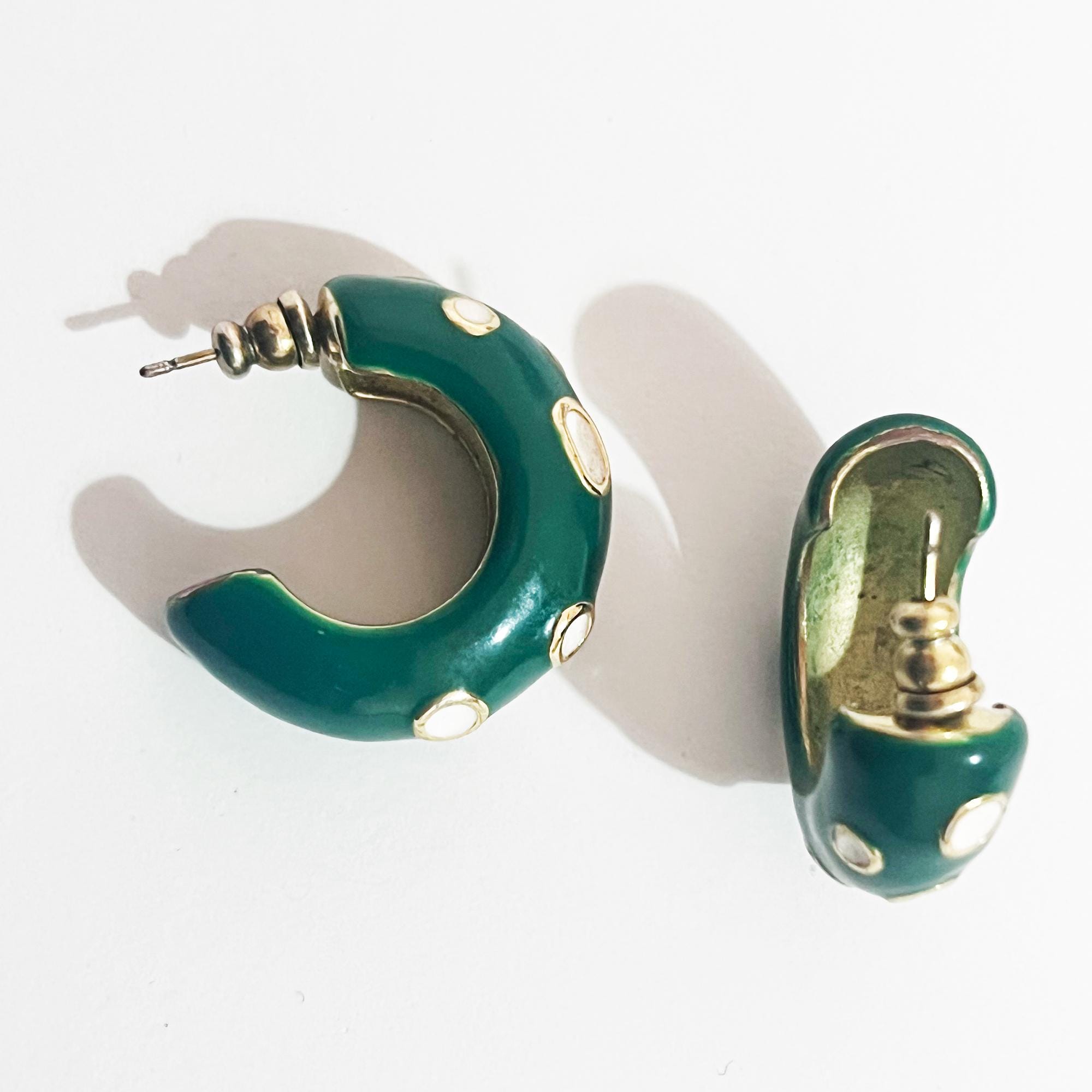 Bottega Veneta Hoop Earrings in 18kt Gold Plated Sterling