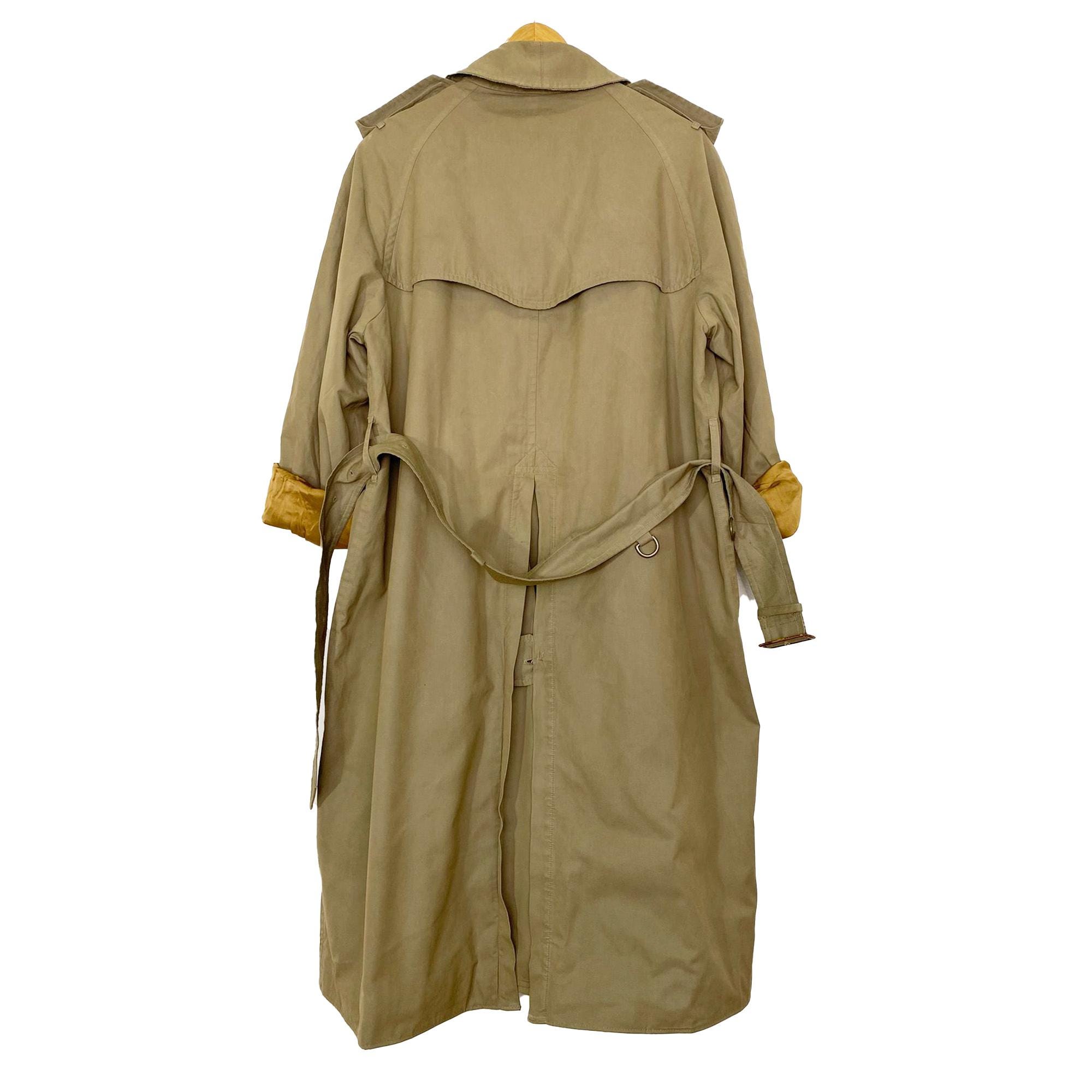 Burberry Vintage Oversized Unisex Trench Coat. Light Green