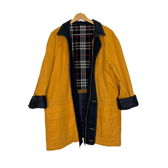Burberry Vintage Waterproof Jacket in Mustard Color, Men's