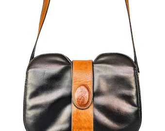 Yves Saint Laurent Authentic Vintage Flower Leather Shoulder Bag