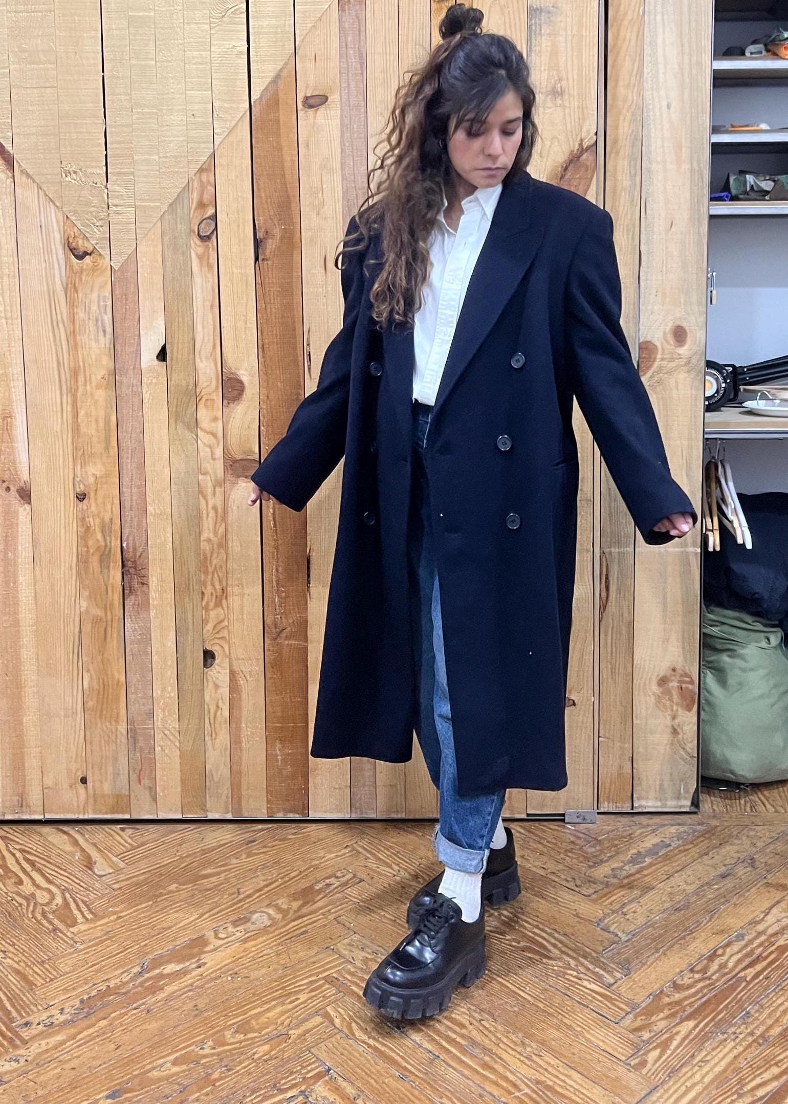 Yves Saint Laurent Vintage Oversized Wool Unisex Coat, Vintage