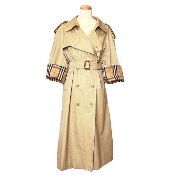 Burberry Vintage Oversized Unisex Trench Beige Vintage