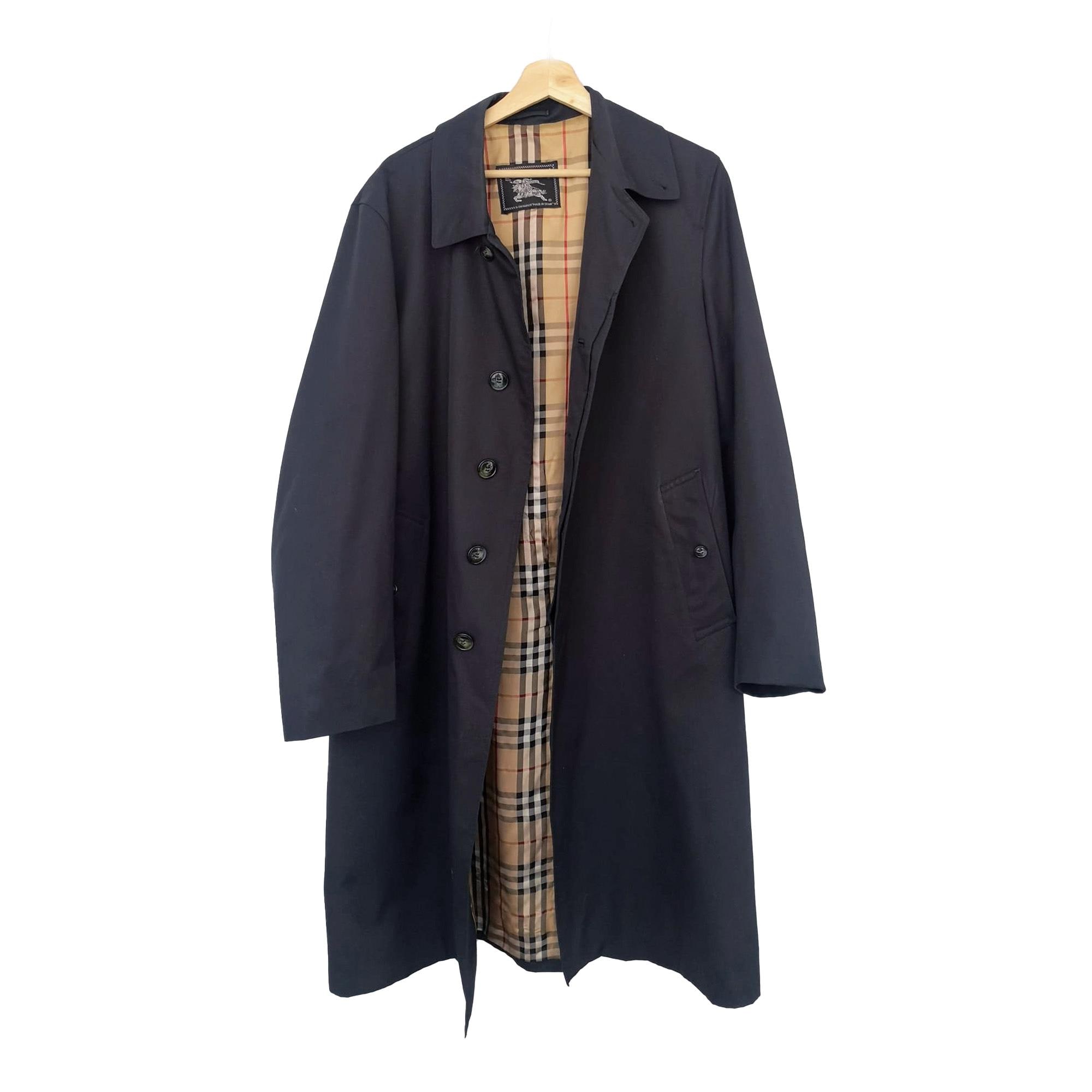 ジャケット・アウター 70~80's BURBERRY Oversized long coat Burberry Vintage Oversized Unisex Trench Coat. Vintage Blue Trench