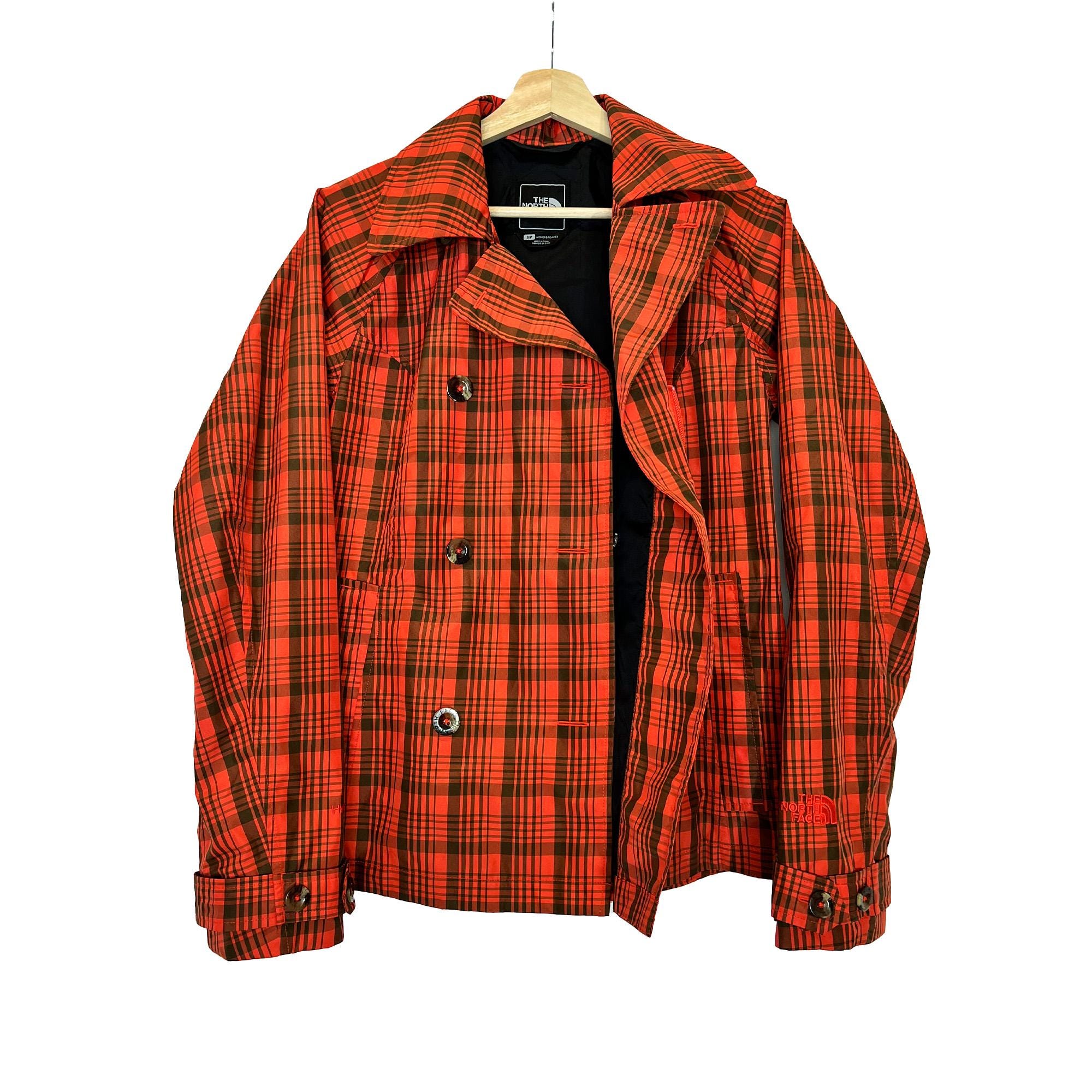 North face red plaid jacket deals